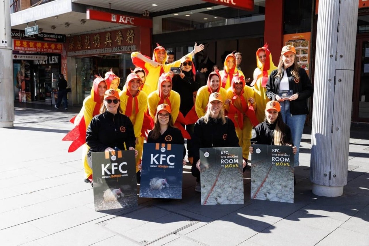 KFC action in Sydney, Australia