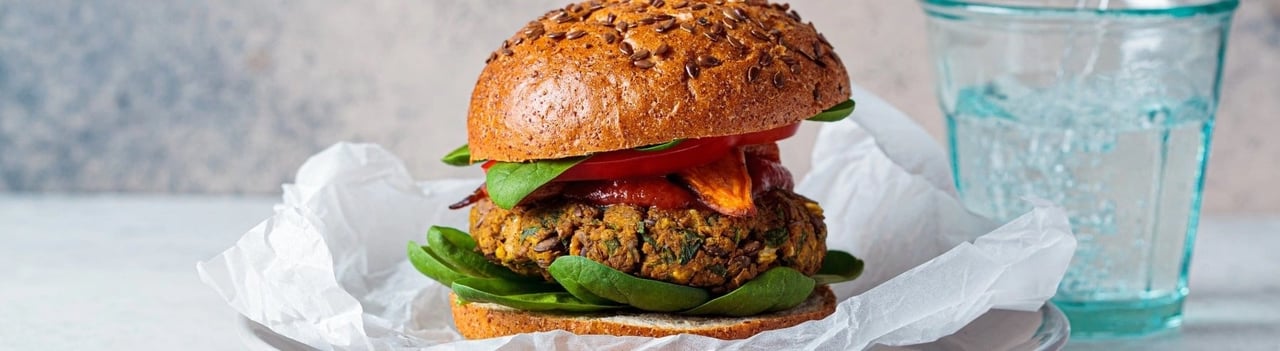 Plant-based burger